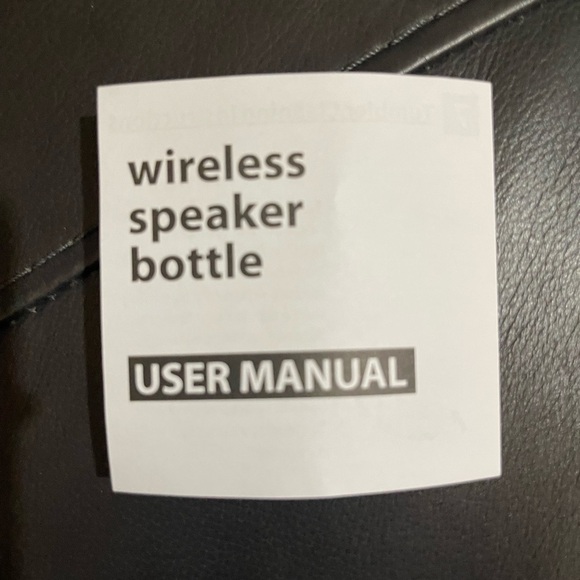 Wireless Speaker Bottle User Manual - Picture 2 of 10